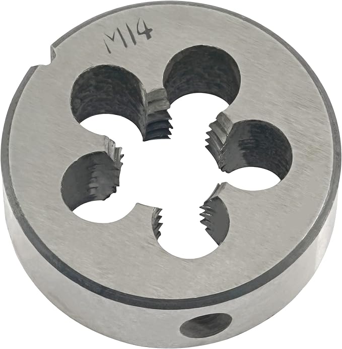 Aceteel M14 x 2 Metric Round Die, Machine Thread Die M14 X 2.0mm Right Hand