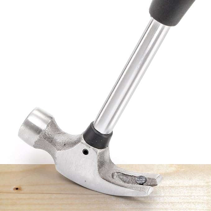 8 Pack 8 Oz Small Claw Hammer Set, Mini Hammer with Non-Slip Rubber Handle and Forged Hardened Steel Head, Small Hammer for Women, Picture Hanging, DIY