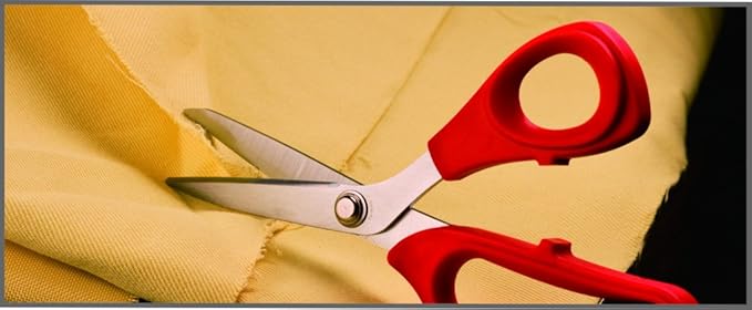 Ascend Tools 8 inch Industrial Grade Carbon Steel Shears - Kevlar, Dyneema, Vectran, Spectra, Technora, Nomex, Innegra, Dacron, Fiberglass, Carbon Fiber, Best Shears for Splicing