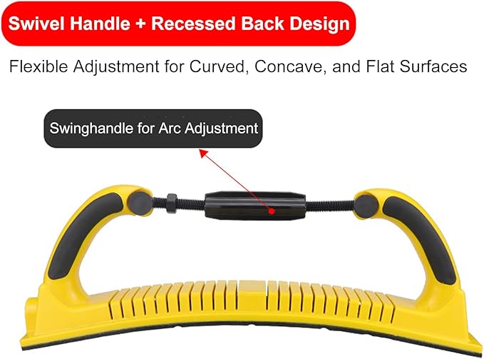Hand Sanding File Block,70 * 400mm Adjustable Radius Flex Longboard Hand Sanding File Block with Hook & Loop Backing