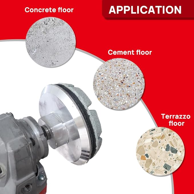 DT-DIATOOL Concrete Polishing Pads 3 inch/80mm for Concrete, Cement and Terrazzo Floors Processing, Repairing and Renovating, Dry or Wet Use Diamond Grinding Pads Grit 3000 3pcs