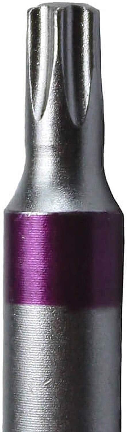 T20 Torx/Star Driver Bit - Color Coded 2" Torx/Star Drive Quick Change Shank Bit for Screws and Fasteners Requiring T20 Size Bits (5 Pack)