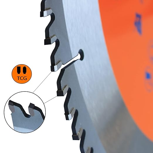 Yolan 10-Inch 80 Teeth Circular Saw Blade for Cutting Aluminum, with 5/8-Inch Arbor, Table Saw Accessories,Polished Mitersaw Blade Silver