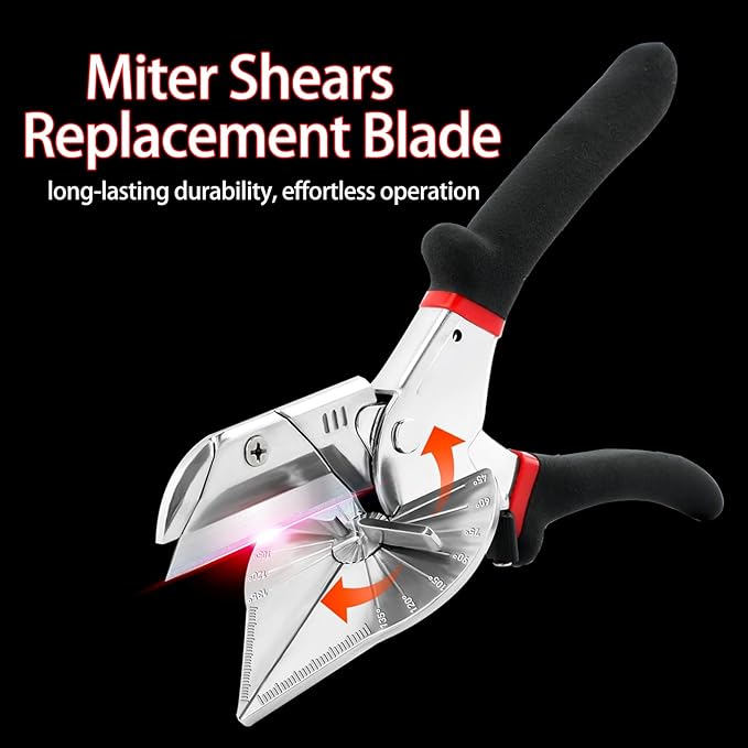 20pcs Miter Shears Replacement Blade - Upgraded ST5 Ultra-sharp Angle Shears, Miter Trim Cutter, Anti-rust (20pcs Replacement Blades)