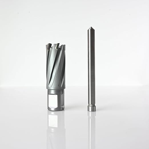 Wind Speed Carbide-Tipped Annular Cutter 7/8" Diameter x 1-3/8" Depth with Weldon Shank, High Precision Mag Drill Bit for Magnetic Drill Press, for Hard Material, Stainless Steel, Cast Iron, CT-350