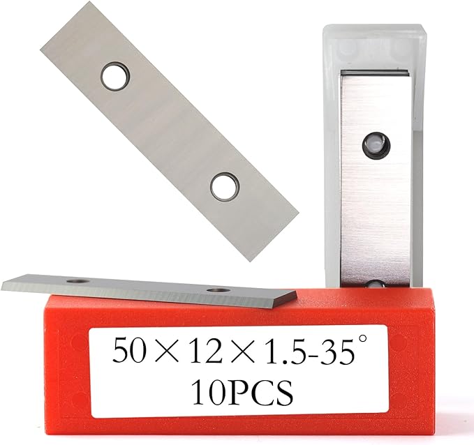Carbide Scraper Blades 2" 50mm Carbide Inserts for Paint Scraper Hand-Held Scrapers Spiral Helical Planer Cutter Heads and Router Bits