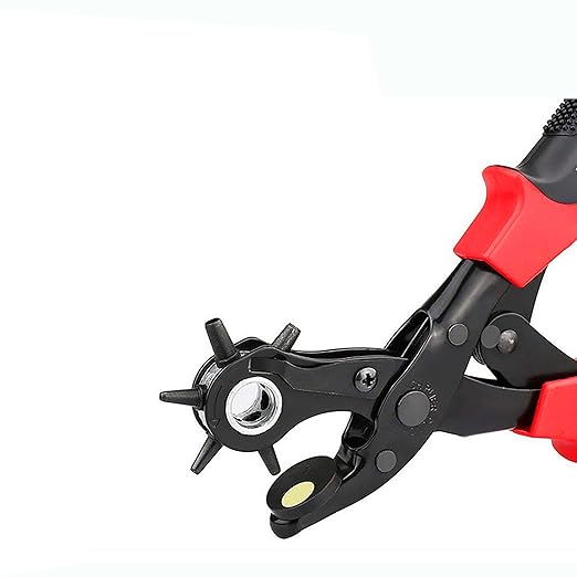 Belt Punch Pliers竊똋eather Hole Puncher Leather Punch Tool for Belts, Handbag Straps and More Precision Multi-Size Fabric/Leather Hole Puncher for Crafts/Easy DIY Belt Holes, etc.