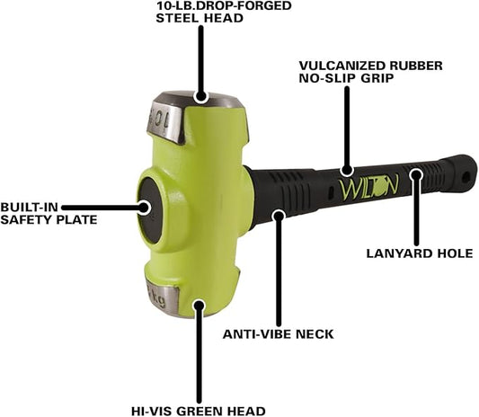 Wilton B.A.S.H 16" Sledge Hammer, 10 Lb Head (21016)