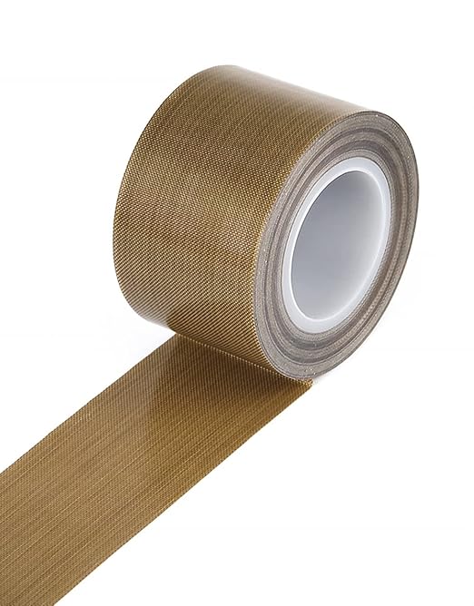AIYUNNI Teflon Tape, (2-inch x 33 Feet x 0.18mm) PTFE Tape for Vacuum Sealer Machine, Hand Impulse Sealers Insulation PTFE Coated Fiberglass Adhesive Tape