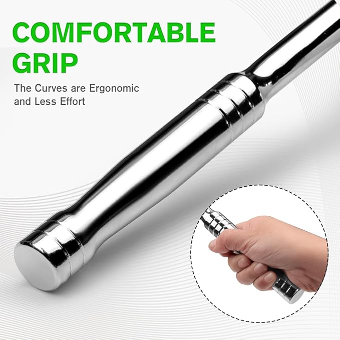 SWANLAKE 1/2 Breaker Bar, 17.5" Length with 180째 Rotatable Head, 1/2 inch Drive,CR-V Steel