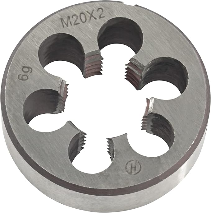 Aceteel M20 x 2 Metric Round Die, Machine Thread Die M20 X 2.0mm Right Hand