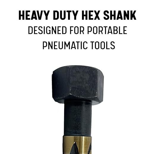 Drill America KFDRB13/16HEX-1 HSS Black and Gold Hex Shank Bridge Reamer, Premium, 13/16"