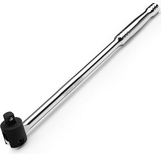 SWANLAKE 1/2 Breaker Bar, 17.5" Length with 180째 Rotatable Head, 1/2 inch Drive,CR-V Steel