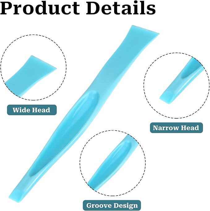 2 in 1 Plastic Scraper Tool,Multi-purpose No-Scratch Scraping Tool Small Scraper Cleaning Tool for Removing Oil Stains, Dirt, Paint, Sticker Remover Gum Scraper (3 Pack)