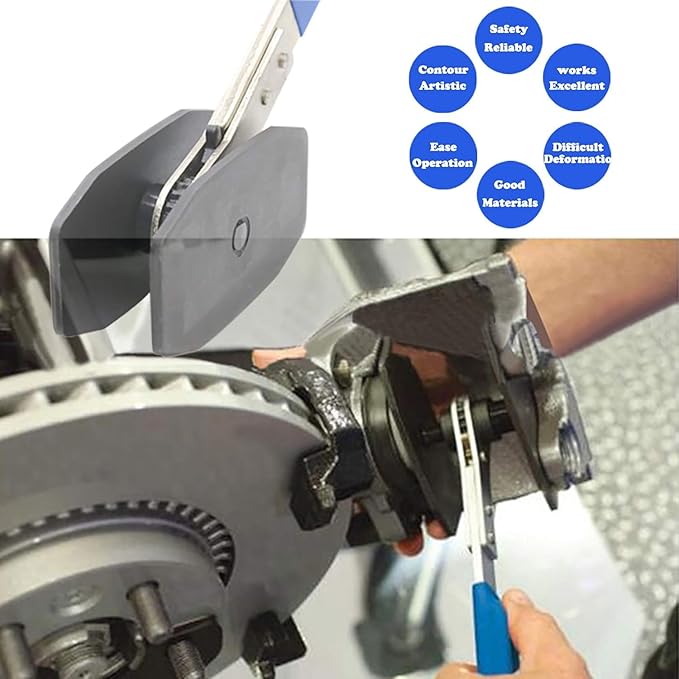 Brake Tools, Brake Caliper Tool, 4 in 1 Universal Disc Brake Caliper Compression Tool, Caliper Piston Compressor Tool with 2 Brake Caliper Hooks