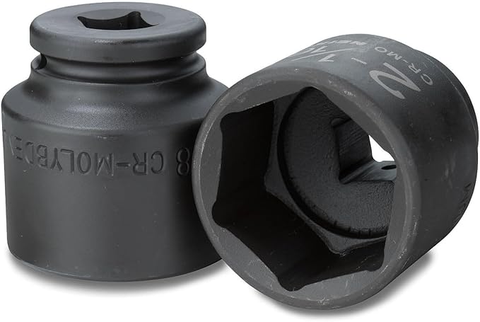 NEIKO 02392A 3/4" Impact Socket Set, 3/4??Drive, 8 PC Jumbo Sockets, SAE Standard Sizes 2-1/16 Inch to 2-1/2 Inch, Chrome-Moly Cr-Mo Steel