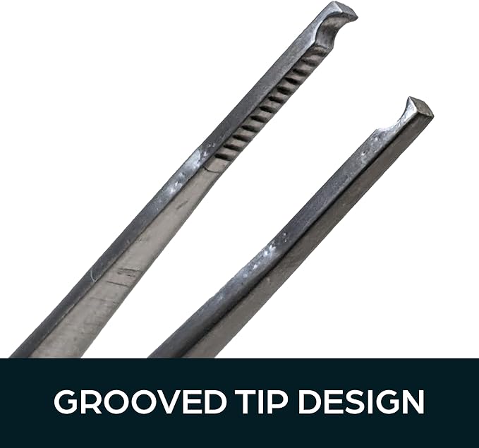 Lock Pinning Tweezers - Grooved Tip for Easy Pin Loading and Cylinder Rebuilding - Ideal for Rekeying Kits, Locksmith Services and DIY Projects.