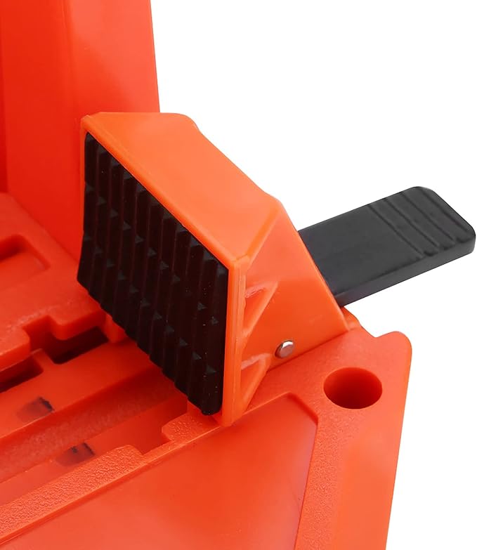 Miter Box 14 Inch Woodworking Clamping Plastic Saw Storage Box 4 Angle Slot Types Wood Cutting Hand Saw Box Hardware Tool with Clamp for Woodworker Carver Carpenter