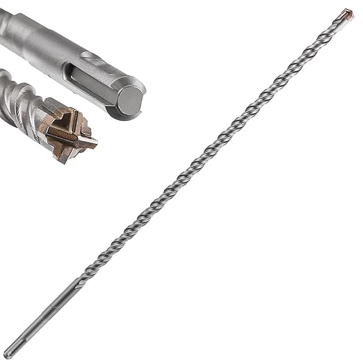 Extension Concrete Drill Bit Lengthening 1pcs 5/8" X 39" Cross-Type Double Thread Carbide Material Suitable For Concrete, Brick, Cement Walls, Stone, extra long Hammer Drill Bits For Concrete