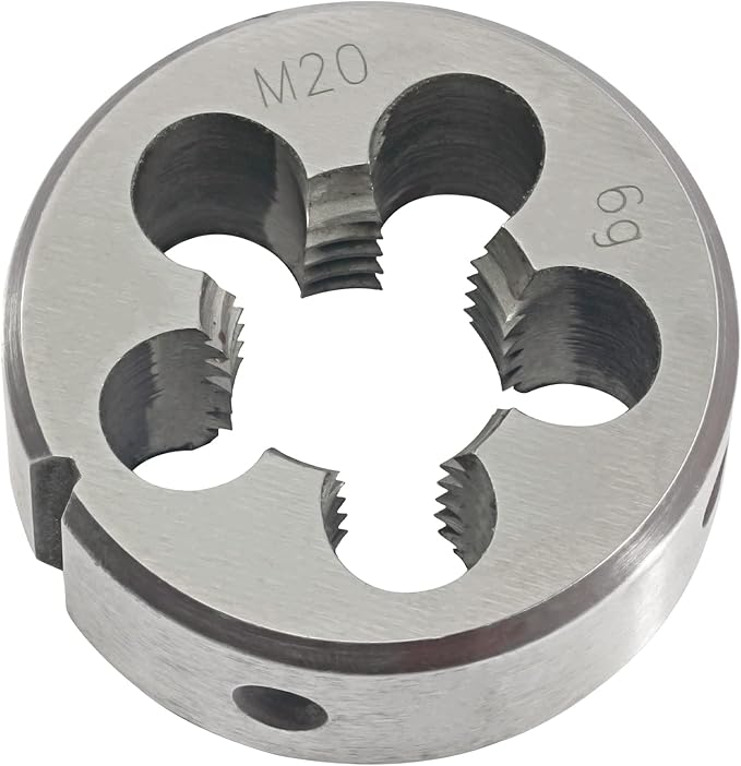 Aceteel M20 x 2.5 Metric Round Die, Machine Thread Die M20 X 2.5mm Right Hand