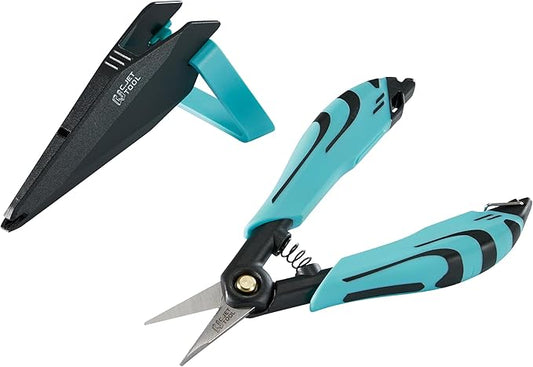 Precision Braided Fiber Optic Scissors, Wire Kevlar Cutter, Fiber Optic Tools for Optic Cable, Kevlar Fabric, Braided Fishing Line, Gardening, Carton Opening, Ergonomic Handle Design
