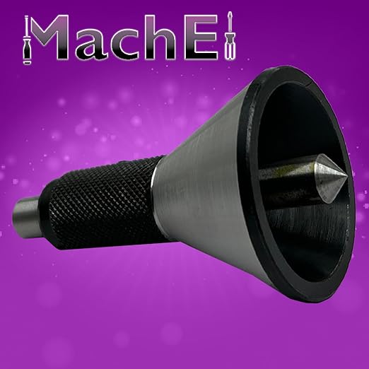 MachEl Engineer's Bell Punch Hand DIY Center Finding Tool ??75mm Length, 43mm Base Diameter, 35mm Cone Height, 40mm Handle Grip ??Quick, Easy & Accurate Centering of Round Bars.