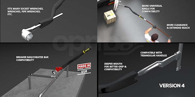 OPNBar Cheater Bar with Detachable Extension (Long Handle Version) Version 4