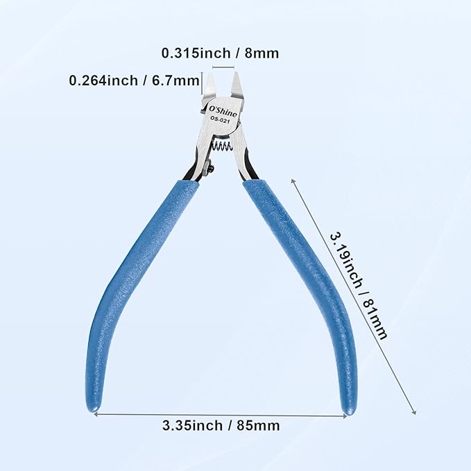 O?셎hine Ultimate Single-edged Sprue Cutter, Super Thin & Sharp Model Snips For Plastic Models, Single Blade Gunpla Gundam Model Nippers & Hobby Model Clippers, w/A Plastic Sheath & A Leather Sheath