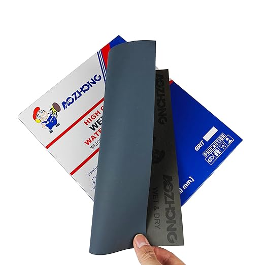 2000 Grit Sand Paper, 9 x 11 Inch, 25 Pcs Wet Dry Sandpaper Sheets, Silicon Carbide for Wood, Metal, Automotive Sanding and Polishing, Waterproof and Durable