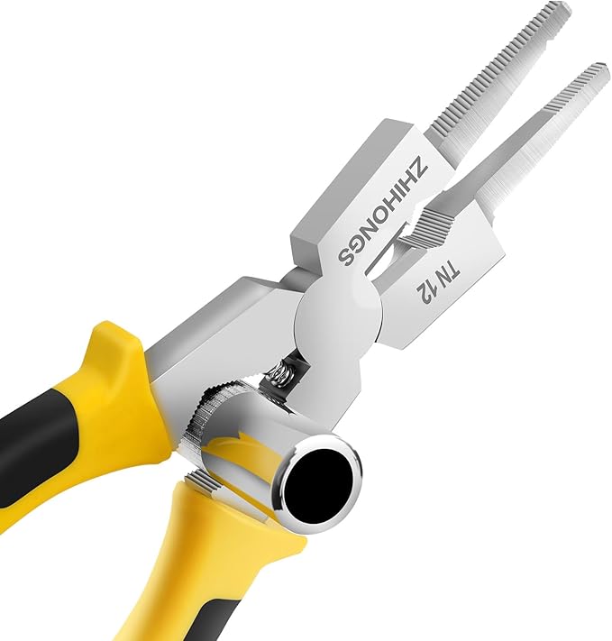 8-Inch Premium MIG Welding Pliers,Equipped with a Retention Chain and an Ergonomic Handle, it is the Preferred Companion for Welding, Electrical, Mechanical Maintenance, and even home DIY Projects