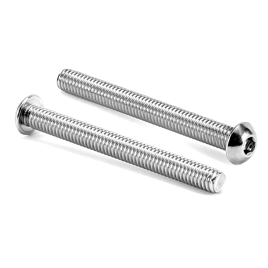 1/4-20 x 2-3/4" Button Head Socket Cap Bolts Screws, 20Pcs 304 Stainless Steel 18-8, Allen Hex Drive, Bright Finish by SG TZH(with Hex Spanner)
