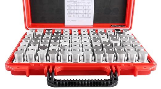 Accusize Industrial Tools 0.917''-1.000'', 84 Pcs Steel Plug Pin Gauge Set, Minus, Class Zz, M7(-)