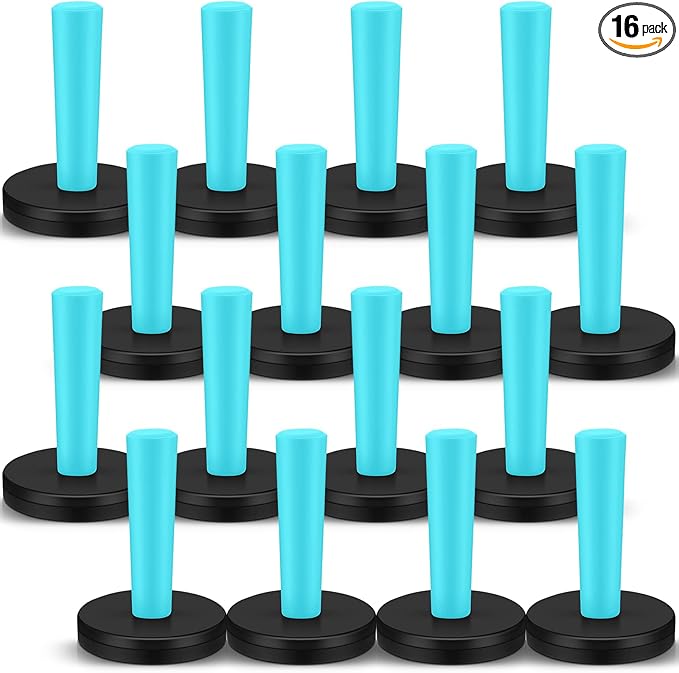 Dunkive 16 Pcs Cyan Car Vinyl Wrap Magnets Holder Tool Kits for Car Wrapping and Crafts Sign Making Window Tint Tools Magnets
