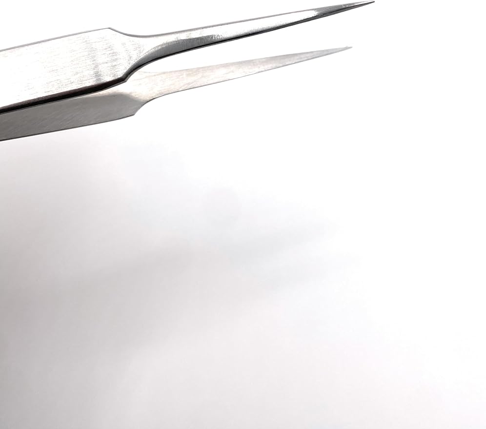 High Precision Forceps, Fine Point Tip Tweezers, 4 1/2 Inches, For Lab, Electronics, Jewelry, Hobbies