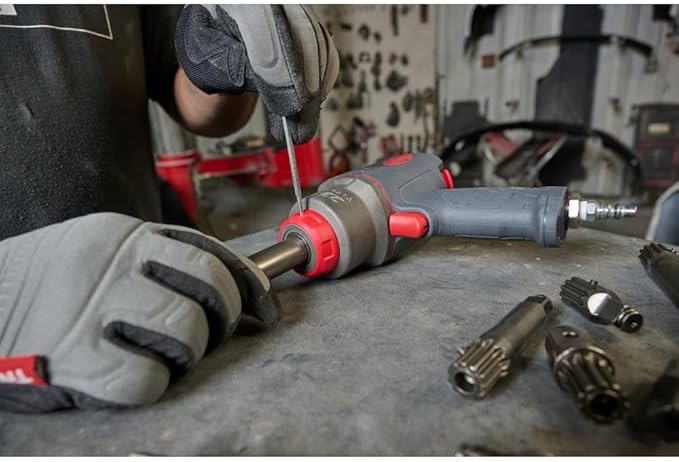 Ingersoll Rand 2236QTIMAX-2 DXS2 1/2" Air Impact Wrench, 2" Extended Anvil, Quiet, 1500 ft-lb Torque, Titanium Hammercase, Friction Ring Retainer, Pistol, Interchangeable Anvil, Multi-functional Tool