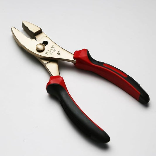 Non-Sparking 8 inch Slip-Joint Plier, Aluminum-Bronze Non Spark - Wide Jaw Opening up to 5/8 Inch, Spark Free Safety, Non-Magnetic and Corrosion-Resistant