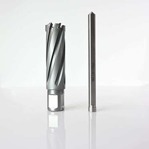 Wind Speed Carbide-Tipped Annular Cutter 7/8" Diameter x 2" Depth with Weldon Shank, High Precision Mag Drill Bit for Magnetic Drill Press, for Hard Material, Stainless Steel, Cast Iron, CT-500