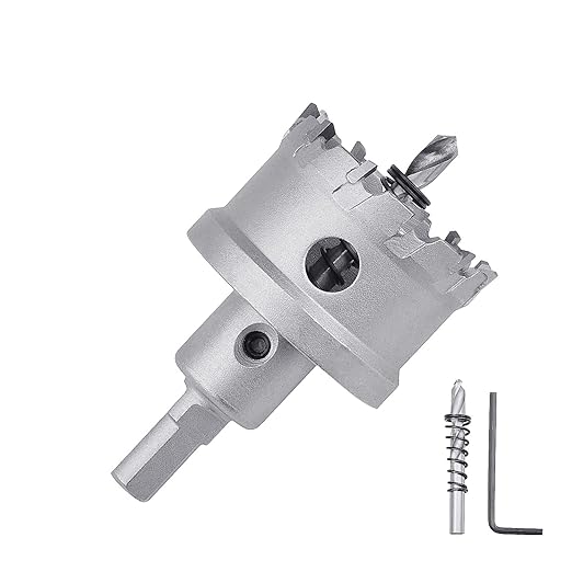 35mm (1-3/8 inch) Metal Steel Hole Saw with 2 Drill Bits, Hole Cutter for Thick Metal,Stainless Steel,Iron and Wood (35mm (1-3/8 inch))