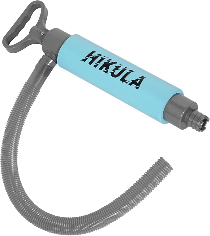Manual Bilge Pump for Boats Kayak Canoe - Portable Siphon Pump, Kayak Bailer with Reversible Hose,Blue, Medium/ 17 Inch