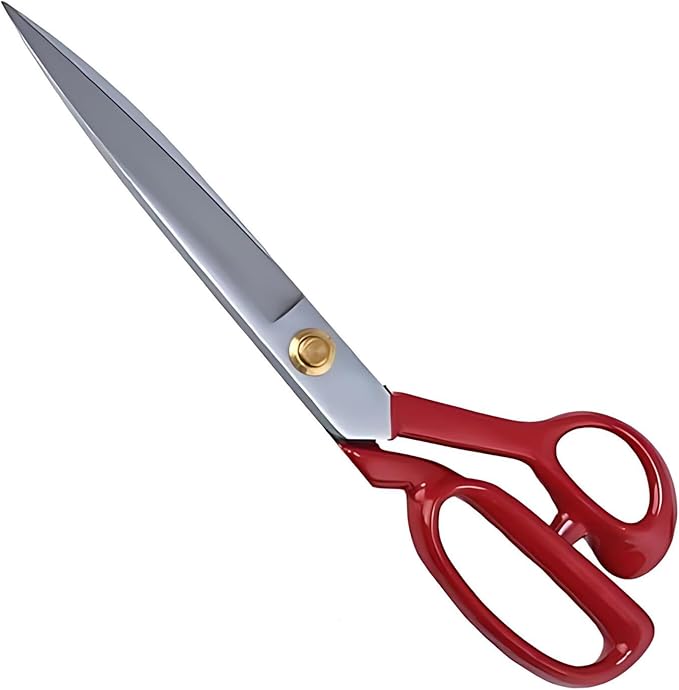 Professional Fabric Scissors 9'' - Heavy Duty Sewing Shears with High Carbon Steel Blades for Precise Cutting, Tailoring,Crafts, Industrial Strength Use, Sharp Precision Dressmaking Tools