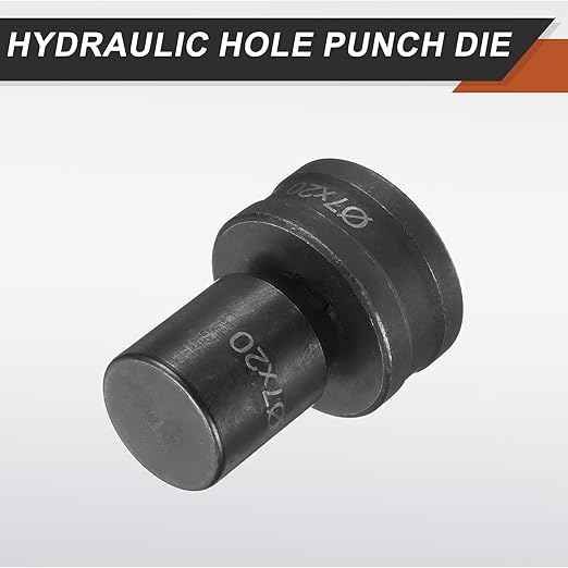 HARFINGTON Hydraulic Hole Punch Die 過7횞20mm Slot Hole 40Cr Steel Electric Punching Kit for CH70 Electric Punching Machine, Black