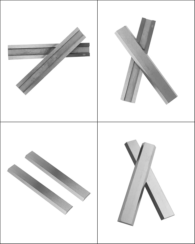 2" Carbide Paint Scraper Blades, Double-Edged Reversible Replacement Tungsten Steel Blades, Fit for 2in scraper, for Removing Paint, Wood, Glue and Grout - 2pcs