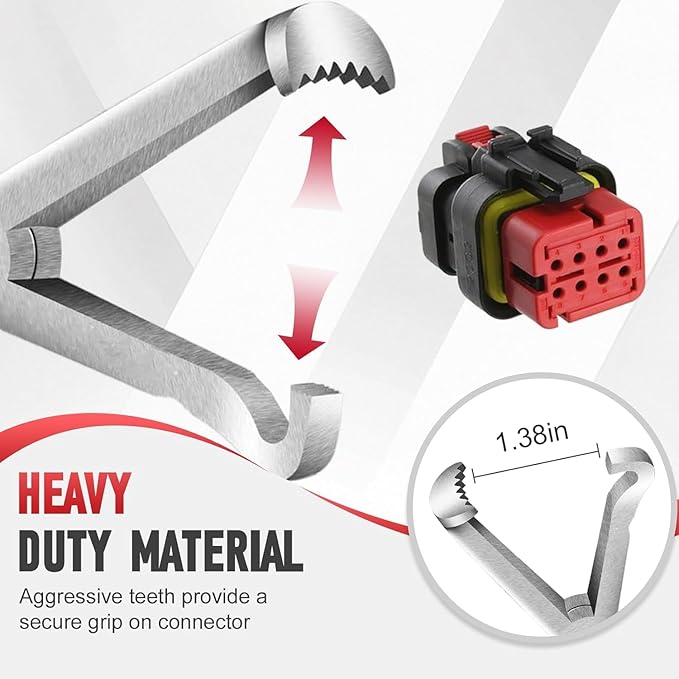 2026 New Electrical Disconnect Pliers, Upgraded Durable Terminal Removal Tool for Automotive Wiring Repair, Multi-Purpose Electrical Connector Removal Pliers Tool for Technician (1 Set)