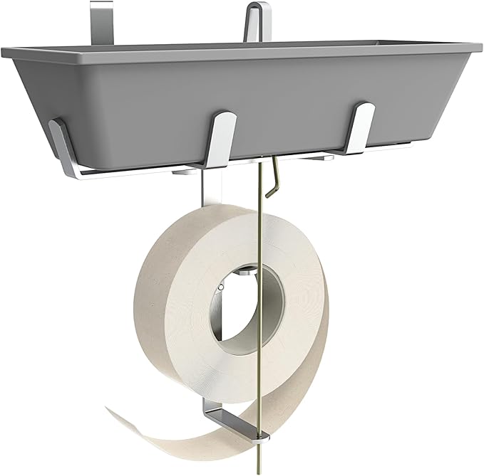 woiron Drywall Mud Pan Holder and Tape Spool Holder, Hold 12 Inch Mud Pan and 500 ft Tape,Mud Pan & Tape Holder