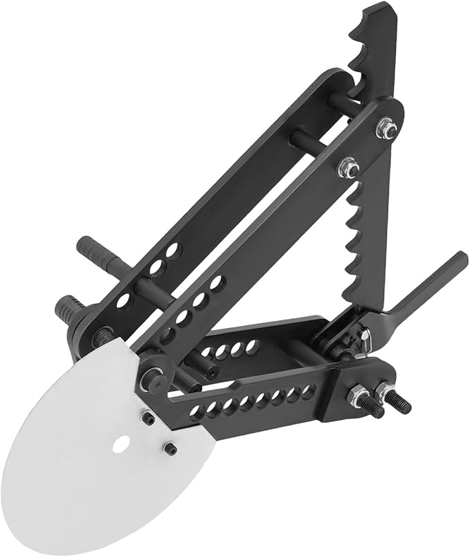 Tube and Pipe Bender Head 0-120째 Manual Pipe Bender with Multiple Adjustment Holes and Long Handle Tube Bender Replacement for Construction Machinery Decoration