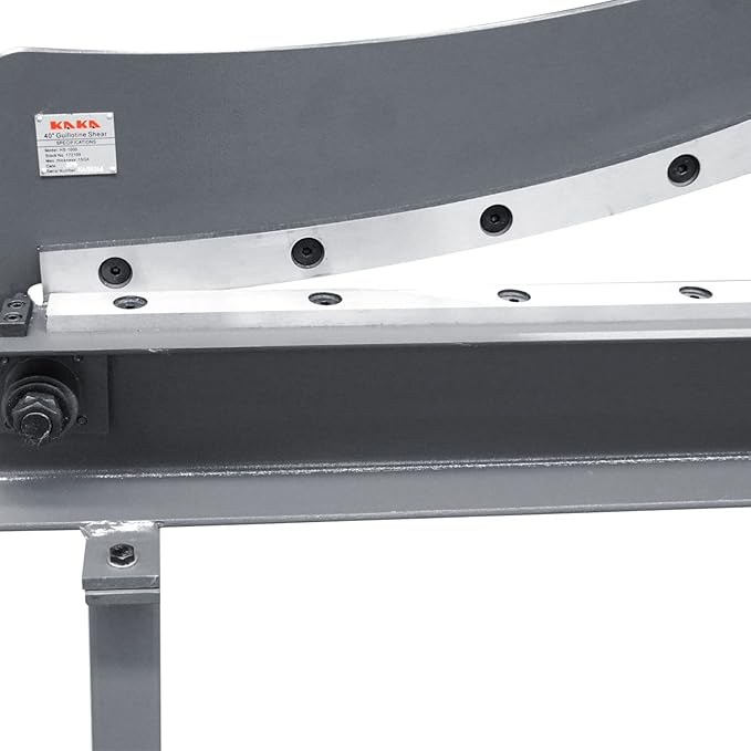 KAKA INDUSTRIAL Sheet Metal Shears,39-Inch 16Gauge (0.06 Inch) Guillotine Metal Shear,Sheet Cutter with Stand for Industrial Fabrication and Construction HS-40