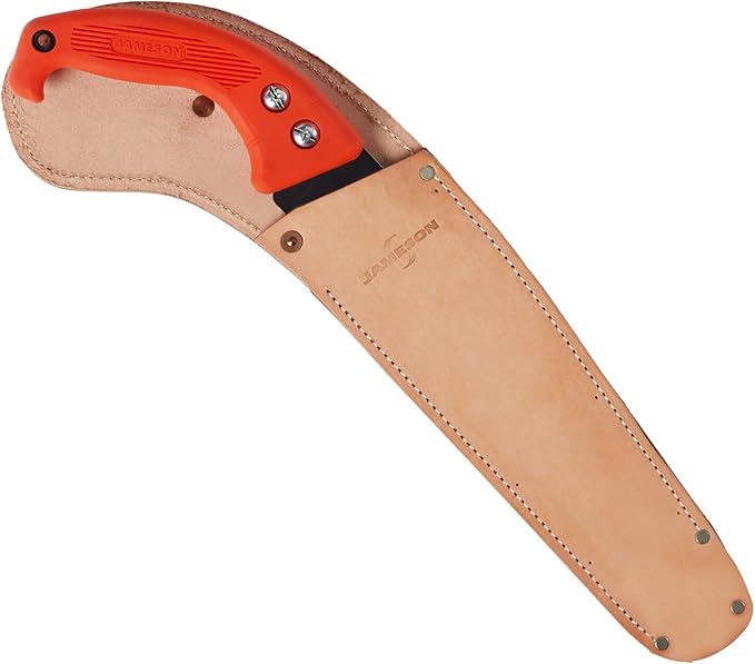 Jameson HS-11TE-SOL 11" Straight Blade Hand Saw With Ergonomic Handle & Leather Scabbard