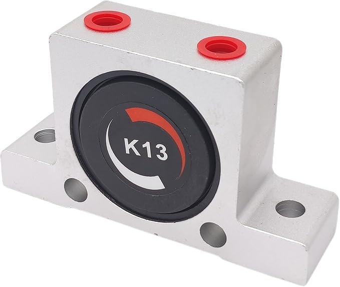 K 1/4'' K13 Thread Pneumatic Vibrator Power Concrete Vibrator Ball Type Aluminum Alloy Air Turbine Oscillator with Silencer