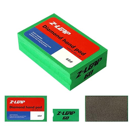 Diamond Hand Polishing Pads Coarse Grit 60 for Granite Marble Concrete Glass Sanding Block