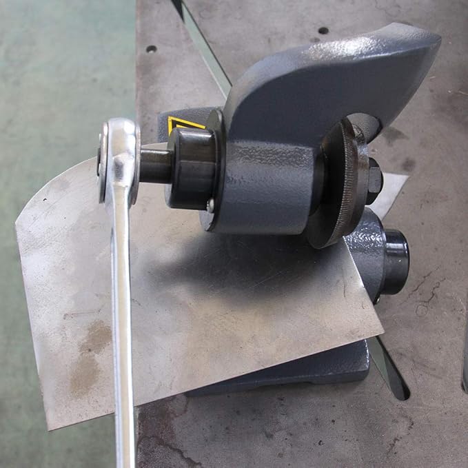 KAKA Industrial Throatless Sheet Metal Shear,0.079 Inch (2mm) metal shears 20-Gauge (0.036 Inch) Manual Bench Cutter for Steel, Aluminum, and Stainless Steel MMS-2